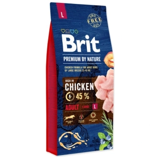 Brit Premium by Nature Adult Large Breed Chicken 15 kg (exp. 5/26) 1ks